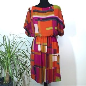 Shelby & Palmer geometric print dress